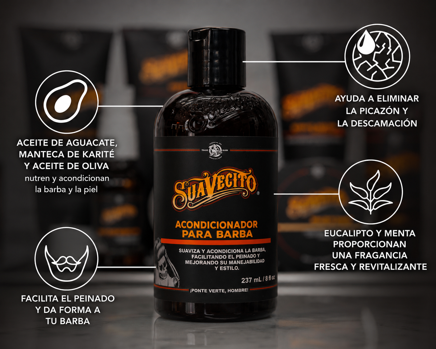 ACONDICIONADOR BARBA SUAVECITO 237 mL - Imagen 2