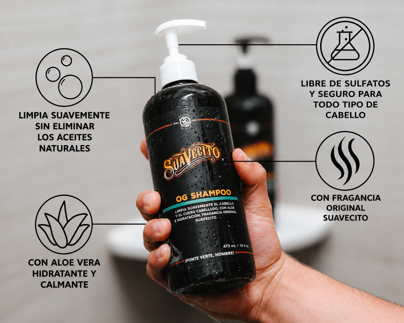 OG SHAMPOO SUAVECITO 473 mL - Imagen 2