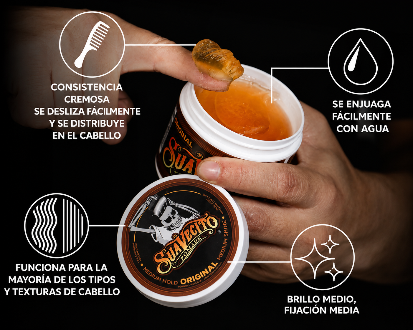 POMADA ORIGINAL HOLD SUAVECITO - 113 g - Imagen 2